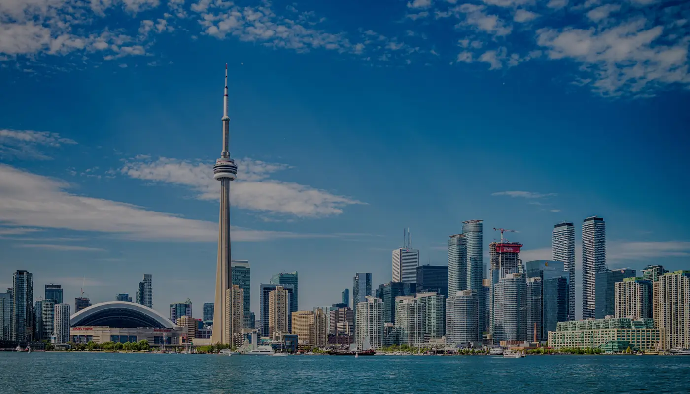 Toronto skyline with the CN Tower